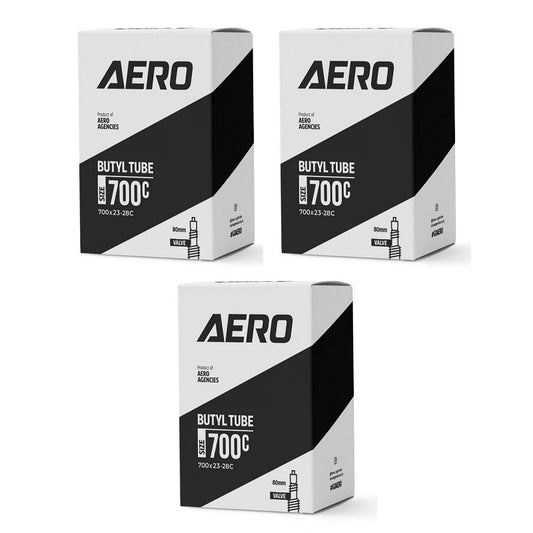 AERO 700c 80mm Road Tube (3 Pack Deal)