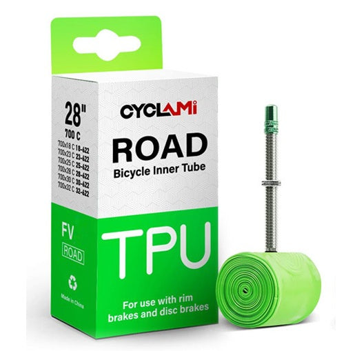 CYCLAMI TPU 38G Road Bike Inner Tube - 60mm