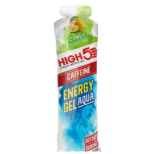 High 5 Energy Aqua Caffeine 66g Gel - Citrus
