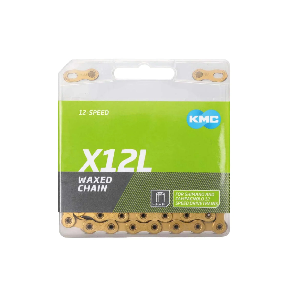 KMC Chain 12 Speed X12L WAX Light Ti-N Gold