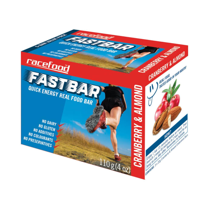 RACEFOOD Fastbar 5 Pack - Cranberry & Almond