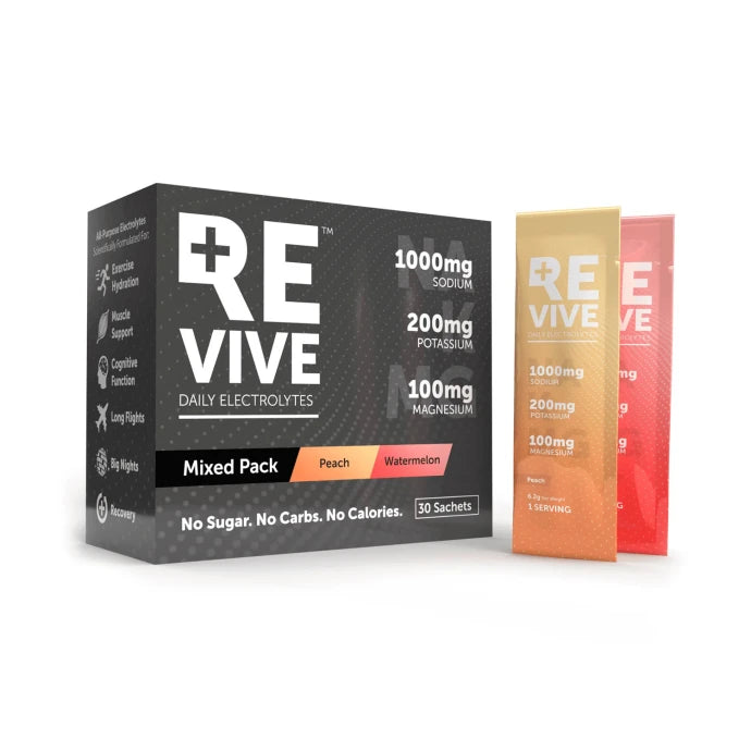 REVIVE Daily Electrolytes - Peach & Watermelon 30 Sachets