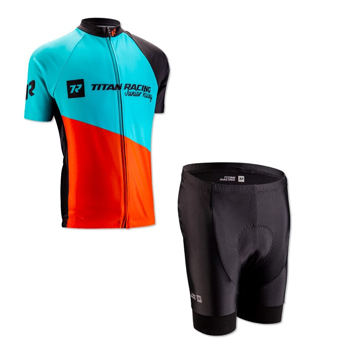 TITAN Junior Race Kit 2 Orange/Aqua Blue