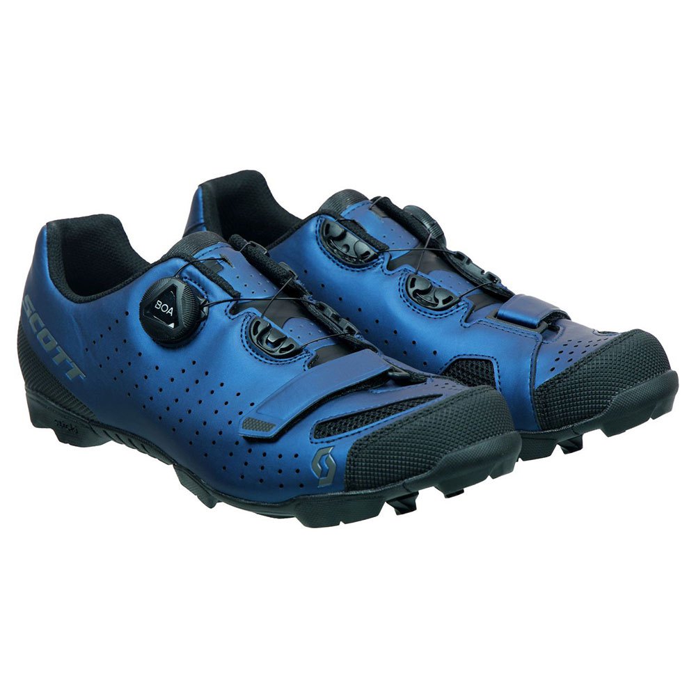 SCOTT MTB Comp BOA Shoes - Matt Black / Blue