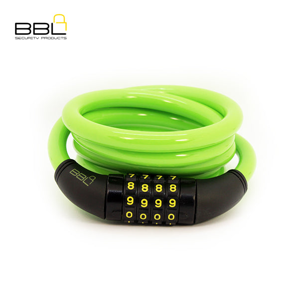 BBL Combination Bicycle Lock - Green