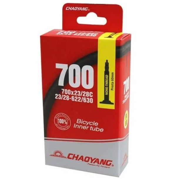 CHAOYANG 700 x 23/28c 60mm Road Tube (Non Threaded)