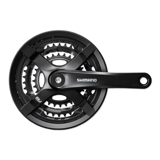 SHIMANAO Tourney FC-TY501 Crankset 175 mm | 3×8/7/6 Speed | 48-38-28T