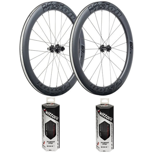 VISION SC60 TL Wheelset PLUS FREE Vittoria 25C Tubeless Tyres